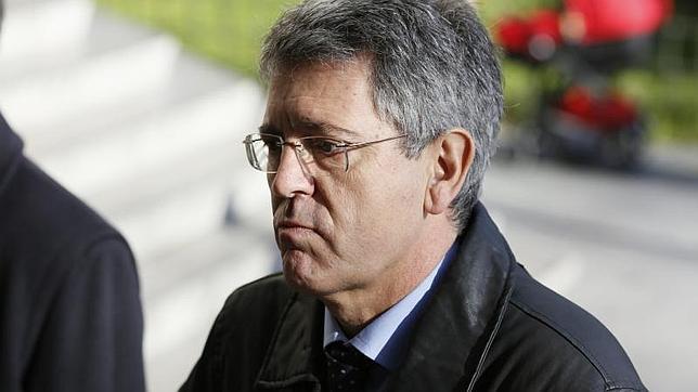 Emilio Monteagudo, a su llegada a los juzgados