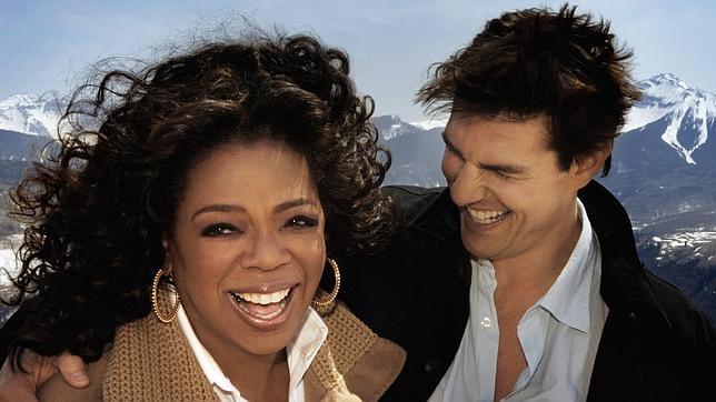 Tom Cruise, con Oprah Winfrey durante la entrevista que le concedió en 2008 en Telluride (Colorado)
