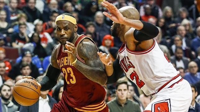 LeBron James en un reciente partido frente a los Chicago Bulls