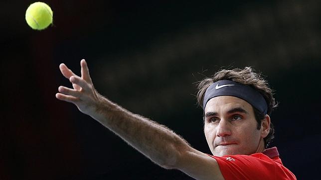 Federer en el reciente torneo de París-Bercy