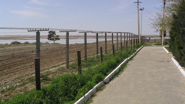 Frontera de Uzbekistán, en Termiz