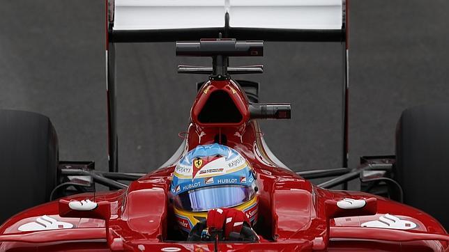 Fernando Alonso, en el circuito de Interlagos
