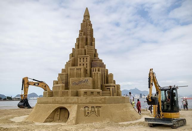 El castillo de arena más grande del mundo está en Brasil