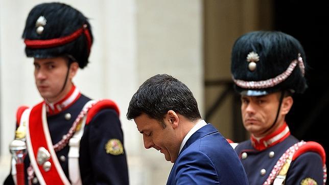 El primer ministro italiano, Matteo Renzi, en un acto oficial el pasado martes