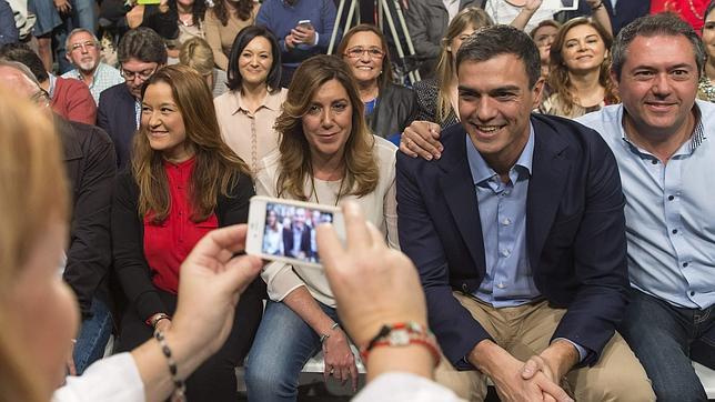 Susana Díaz, hoy junto a Pedro Sánchez en Sevilla