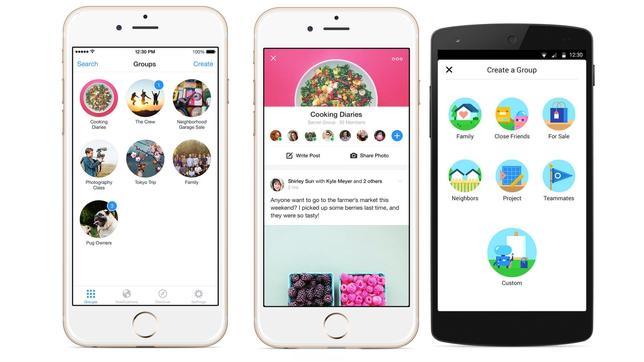 Facebook lanza una aplicación separada para gestionar los grupos