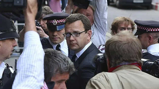 Andy Coulson, a su llegada al tribunal Old Bailey de Londres