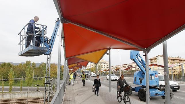 El viaducto de Noreña, a cubierto