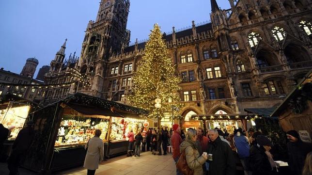 Mercadillo de Navidad en Marienplatz, Múnich
