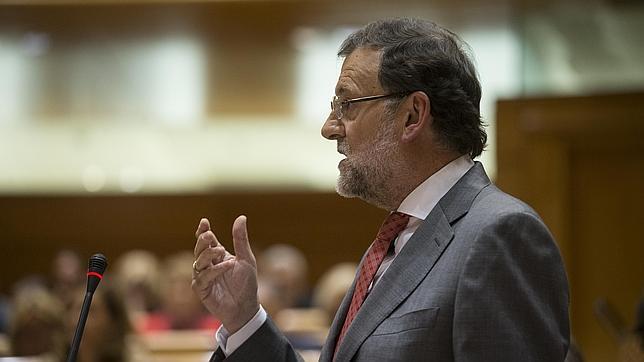 Rajoy, en el Senado: «Ni dos terceras partes de Cataluña fueron a votar el 9-N»