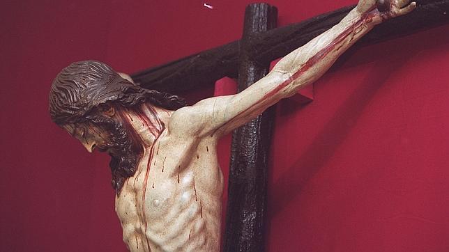 El Cristo de la Misericordia, durante una exposición en Córdoba