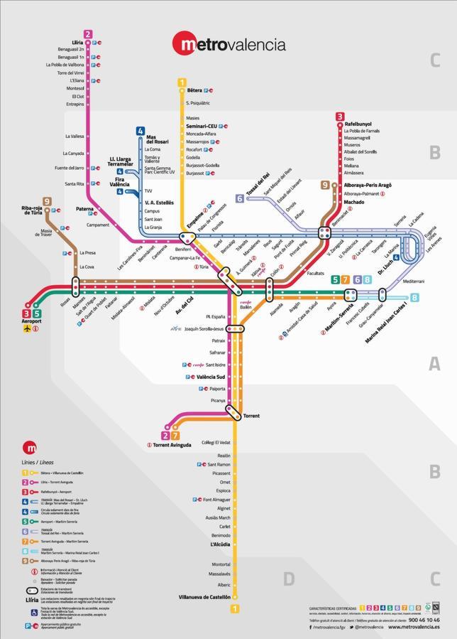 Así serán las nuevas líneas de Metrovalencia