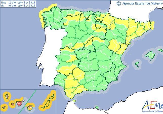 Alerta roja en Canarias por vientos huracanados de hasta 130 km/h