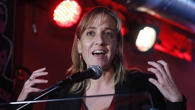 Tania Sánchez, en el acto de cierre de campaña de su candidatura