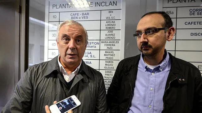 «Pachi» Vázquez, junto al tercer aspirante a las primarias de Orense que no pasó el corte de avales, Javier Rey