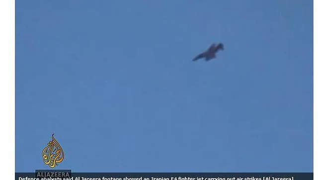 Imagen de Al Jazeera en la que se aprecia un caza Phantom F4 iraní