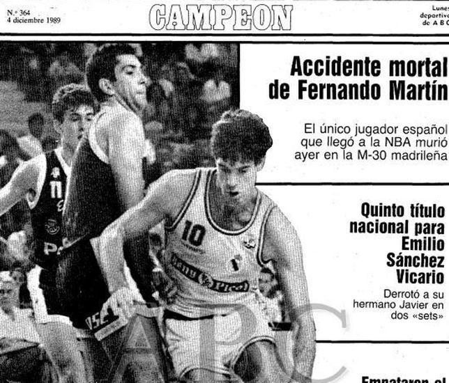 Fernando Martín, 25 años del adiós al primer español que jugó en la NBA