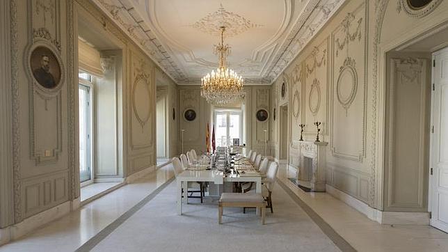 Uno de los salones de la Real Casa de Correos, actual sede de la presidencia del Gobierno autonómico, en la Puerta del Sol