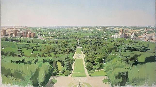 «El Campo del Moro» (1990-1994). Óleo sobre tela sobre tabla, 190 x 245 centímetros