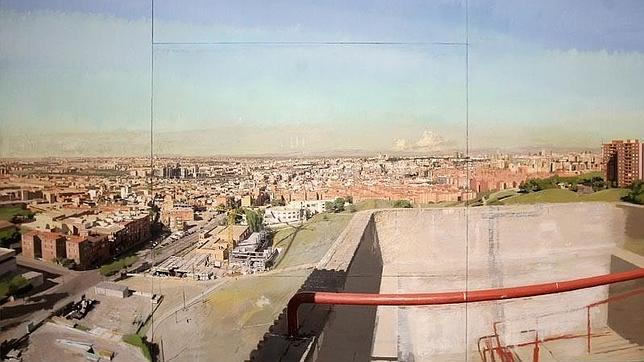 «Madrid desde la torre de bomberos de Vallecas», 1990-2006. Óleo sobre lienzo