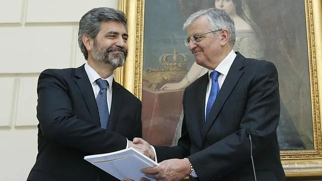 Carlos Lesmes, presidente del Supremo, y Eduardo Torres-Dulce, fiscal general del Estado
