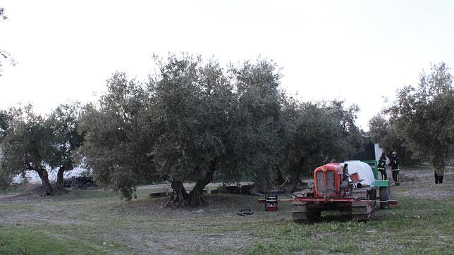 Herido grave un hombre al atraparse la pierna con un tractor de cadenas