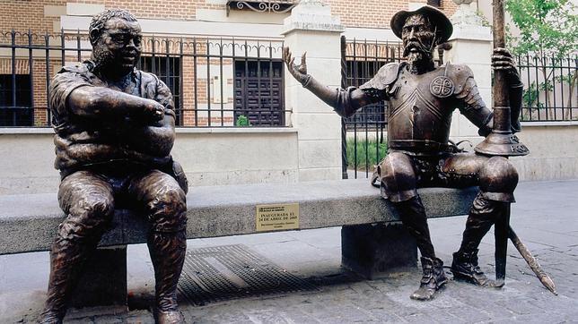 Entrada a la casa-museo de Miguel de Cervantes, en Alcalá de Henares