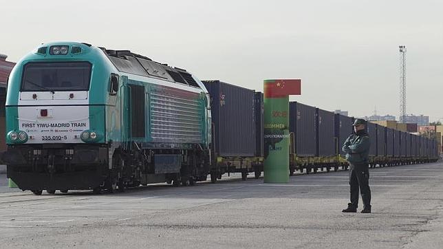 Llega a Madrid desde China el «tren de la seda», la línea más larga del mundo