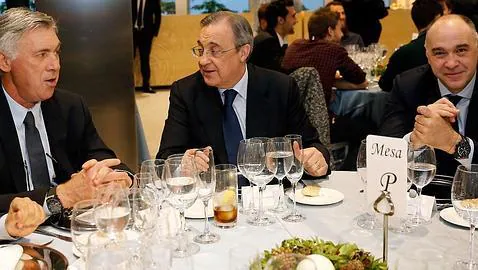 El Real Madrid celebra su comida navideña