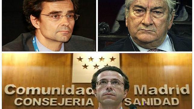 Javier Maldonado, actual consejero de Sanidad, Javier Rodríguez y Javier Fernández-Lasquetty