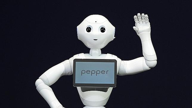 Detalle de Pepper, el robot humanoide