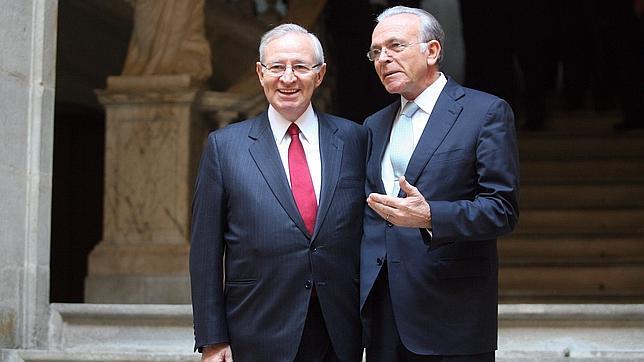 A la izquierda, Miquel Valls, presidente de la Cámara de Comercio