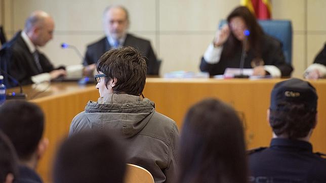 El etarra Beinat Aguinagalde Ugartemendia, durante un juicio en la Audiencia Nacional. Archivo