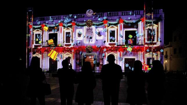 Una imagen del «mapping» que se va a proyectar en La Corredera a partir de hoy
