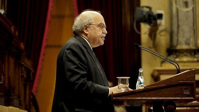 Andreu Mas-Colell, consejero de Economía, presentó los presupuestos de 2015 en el Parlamento catalán