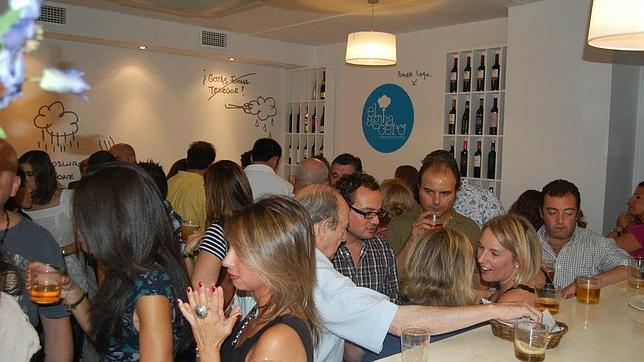 El Aguacero, en la plaza de San Miguel