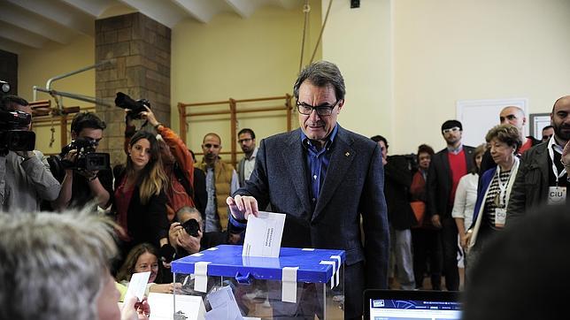 El presidente Artur Mas participó en la votación secesionista del pasado 9 de noviembre