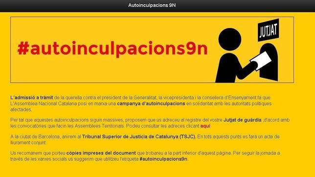 La ANC inicia una campaña de autoinculpaciones tras la decisión del TSJC