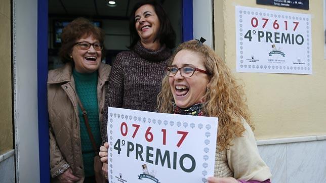 Lotería de Navidad 2014: El primer cuarto premio, muy repartido en toda Andalucía