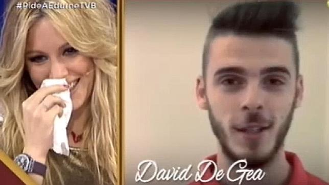 David De Gea hace llorar a Edurne en directo