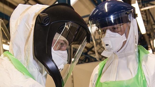 Simulacro de despliegue en Inglaterra para tratar el ébola en Sierra Leona