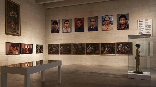 Detalle del montaje de «Colonia apócrifa» en el MUSAC