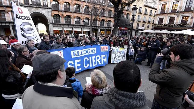 Protesta de los trabajadores de Elcogas en Toledo