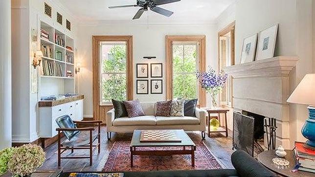 Uno de los salones de la vivienda