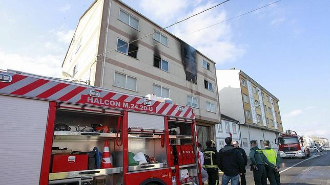 Fallece un hombre en un incendio en Rábade