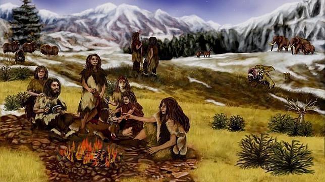 Una familia neandertal