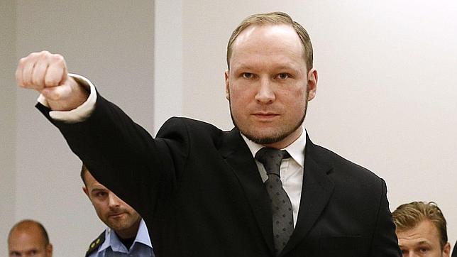Anders Behring Breivik, durante el juicio, en 2012