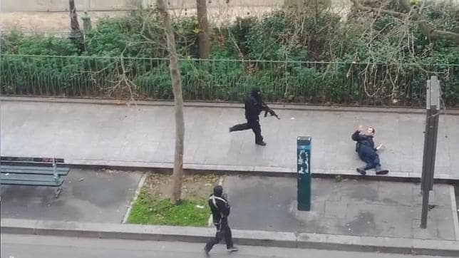 Imagen del atentado ocurrido en Francia