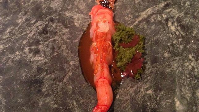 Gamba roja, en El Celler de Can Roca