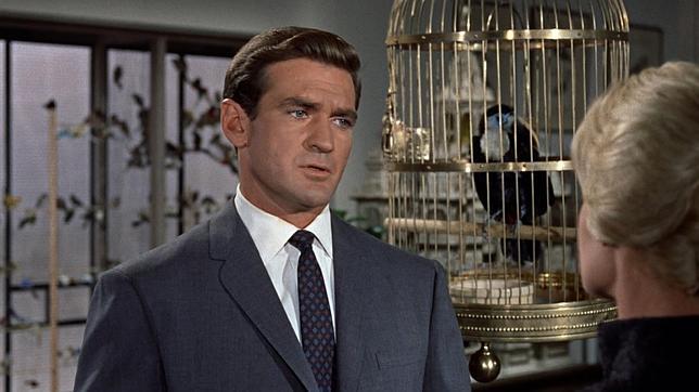Rod Taylor en «Los pájaros»